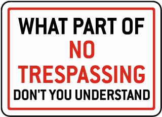 no trespass